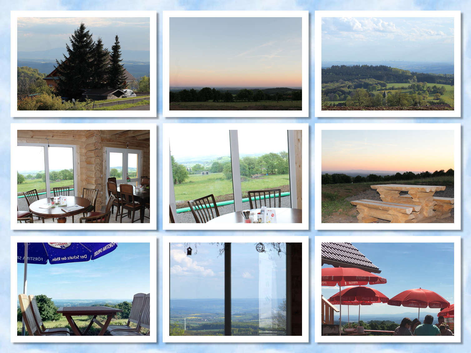 Von der Herchenhainer Höhe haben Sie einen Panoramablick über Panoramablick über Spessart, Odenwald, Wetterau und Taunus