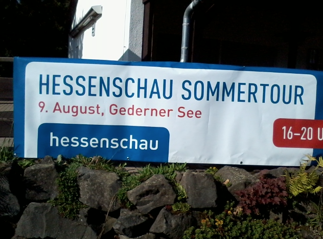 Hessenschau Sommertour am 9.8.17 am Gederner See