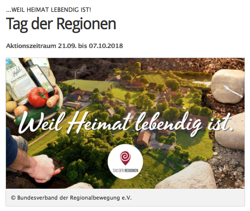 Tag der Regionen mit der Vogelschmiede